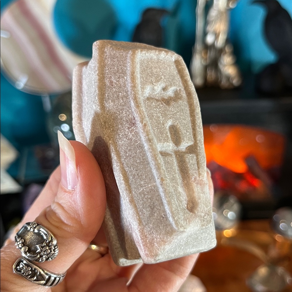 Pink opal coffin